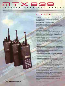 Буклет Motorola MTX 838, 55-1711, Баград.рф